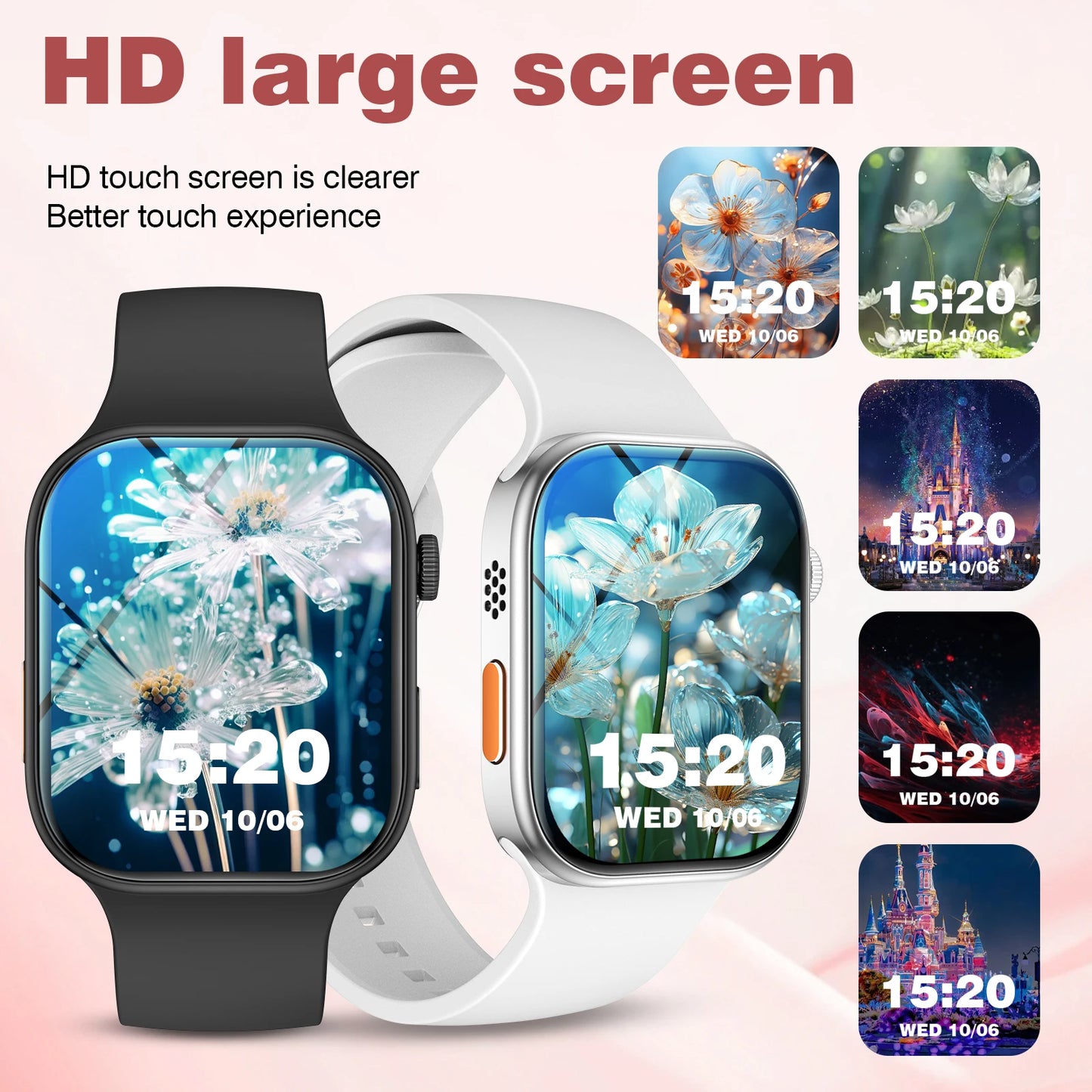 Multifunctional smart watch, wireless calling, message reminder, multi-sport mode, multi-app reminder, suitable for men/women