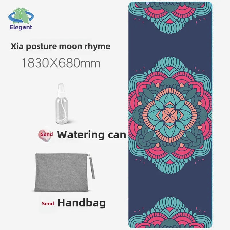 Chamois Yoga Mat Collapsible Portable Suede Yoga Towel Dance Movement Fitness Jump Rope Non-slip Floor Mat Exercise Mat  Gym Mat