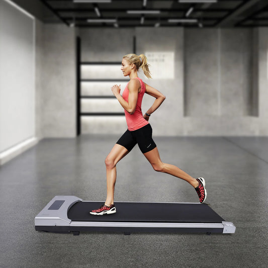 Treadmill, 0.65-3hp Desktop Electric Treadmill, Installation Free, Remote Control, LED Display Screen, Home Walking and Jogging