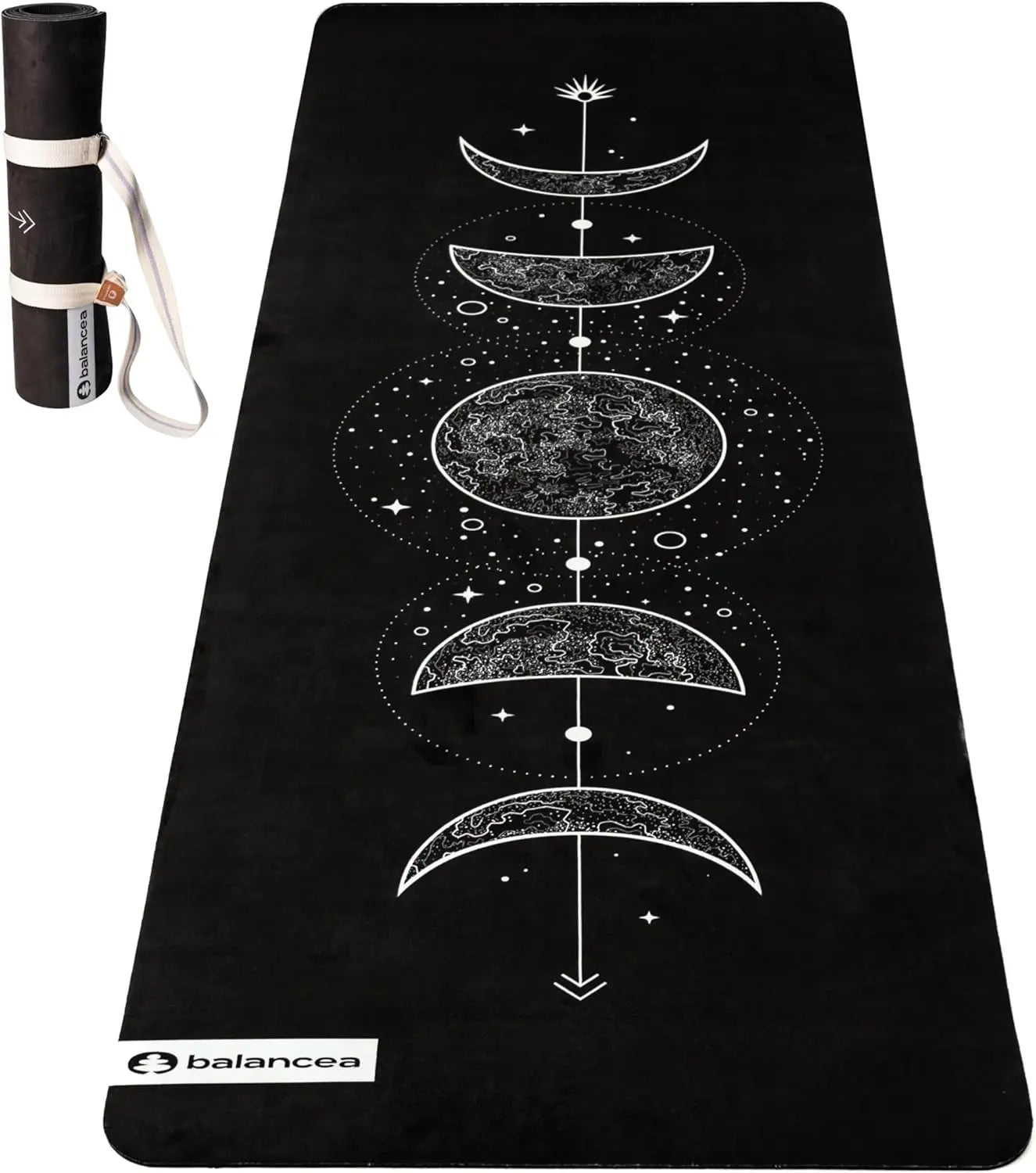 5mm Non-Slip Eco-Friendly Yoga Mat with Strap for Home Gym, Pilates, Hot Yoga - Lightweight Durable 72x24 Inch