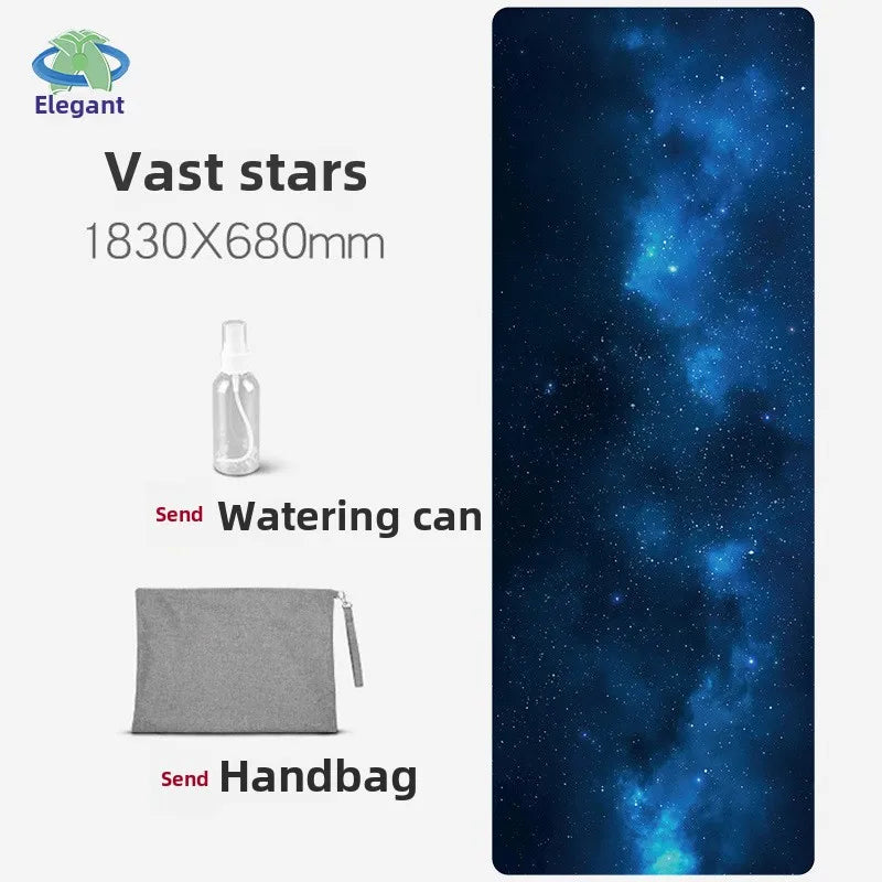 Chamois Yoga Mat Collapsible Portable Suede Yoga Towel Dance Movement Fitness Jump Rope Non-slip Floor Mat Exercise Mat  Gym Mat