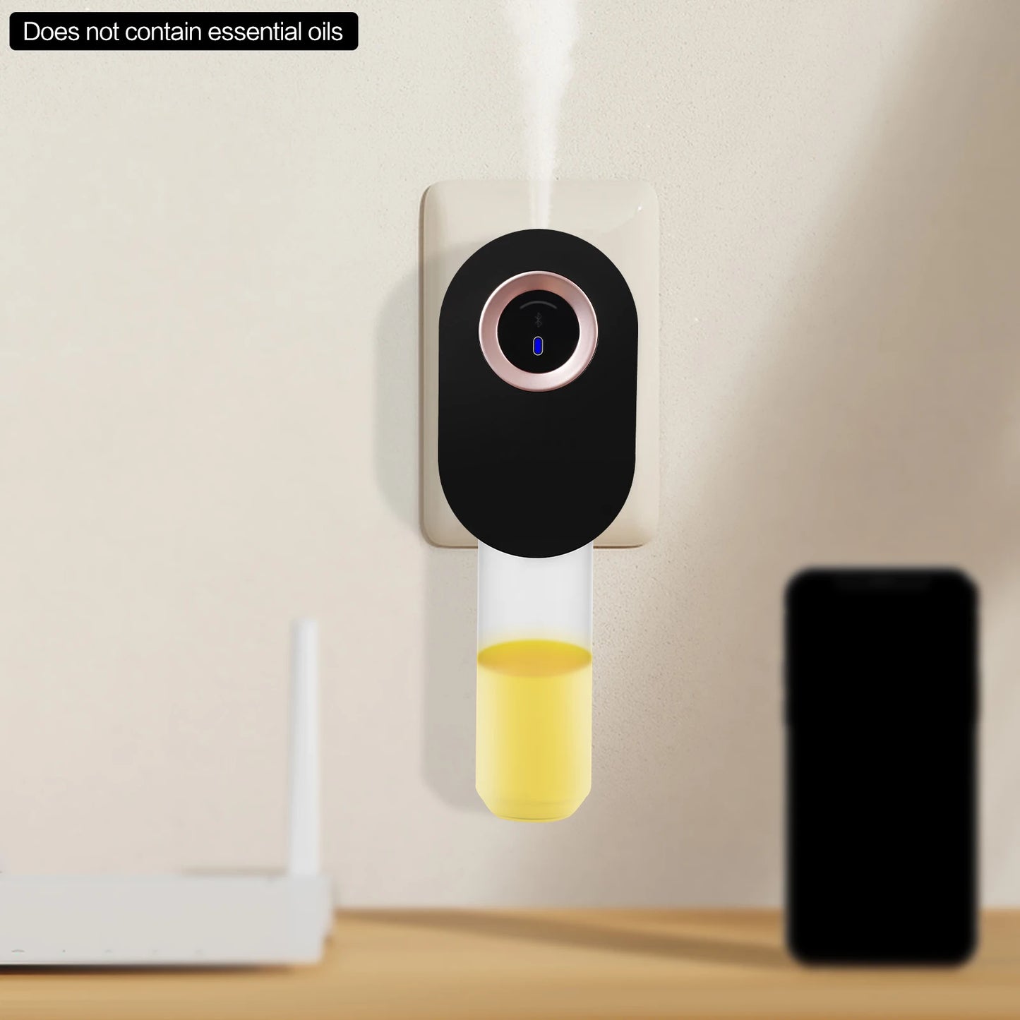 Smart Wall-Mounted 110ml Aroma Diffuser - Touch Screen & Bluetooth Control, Plug-in Waterless Fragrance Expander for Home Office