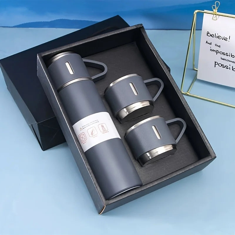 500ml/16.9oz vacuum insulated water bottle Stainless steel cup utensils Suitable for automobiles Can hold coffee and cold drinks