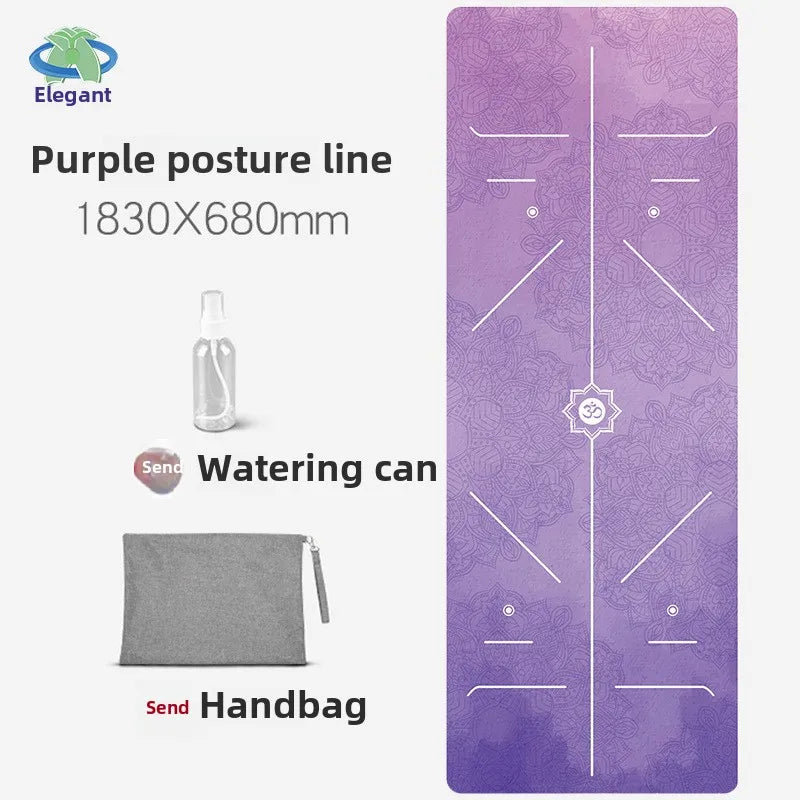 Chamois Yoga Mat Collapsible Portable Suede Yoga Towel Dance Movement Fitness Jump Rope Non-slip Floor Mat Exercise Mat  Gym Mat