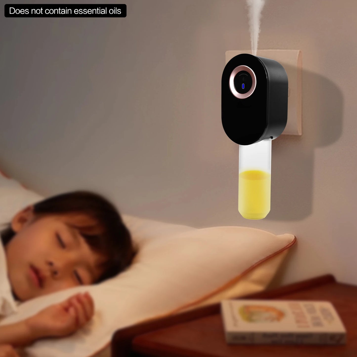 Smart Wall-Mounted 110ml Aroma Diffuser - Touch Screen & Bluetooth Control, Plug-in Waterless Fragrance Expander for Home Office