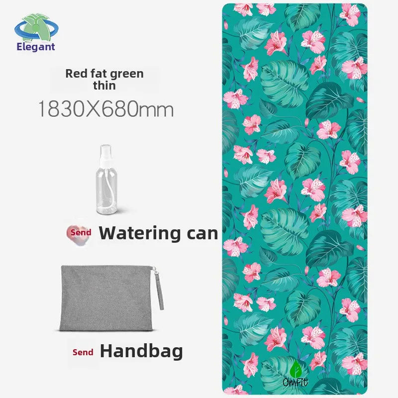 Chamois Yoga Mat Collapsible Portable Suede Yoga Towel Dance Movement Fitness Jump Rope Non-slip Floor Mat Exercise Mat  Gym Mat