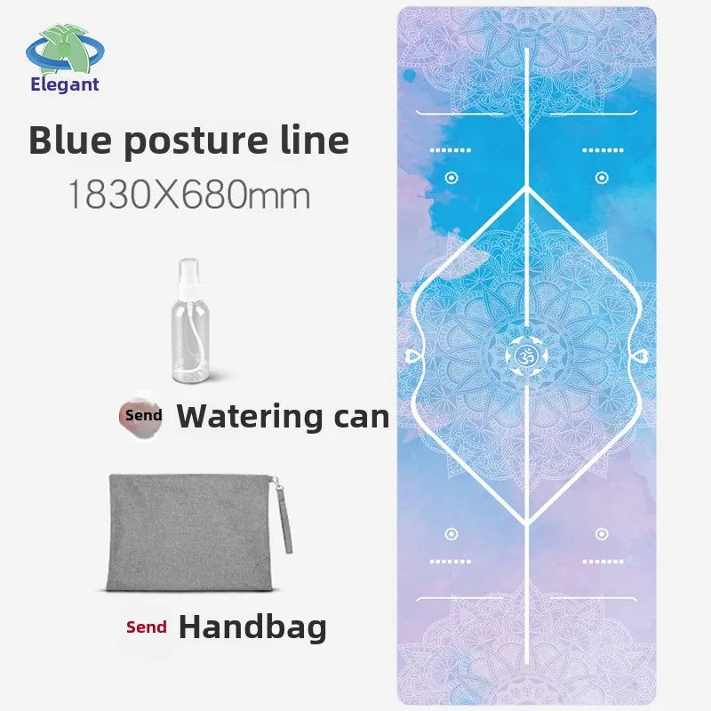 Chamois Yoga Mat Collapsible Portable Suede Yoga Towel Dance Movement Fitness Jump Rope Non-slip Floor Mat Exercise Mat  Gym Mat