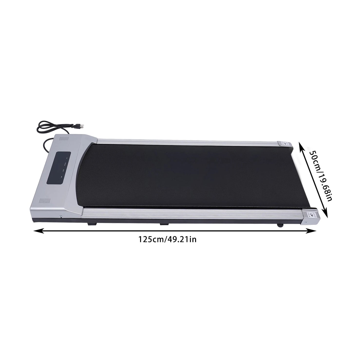 Treadmill, 0.65-3hp Desktop Electric Treadmill, Installation Free, Remote Control, LED Display Screen, Home Walking and Jogging