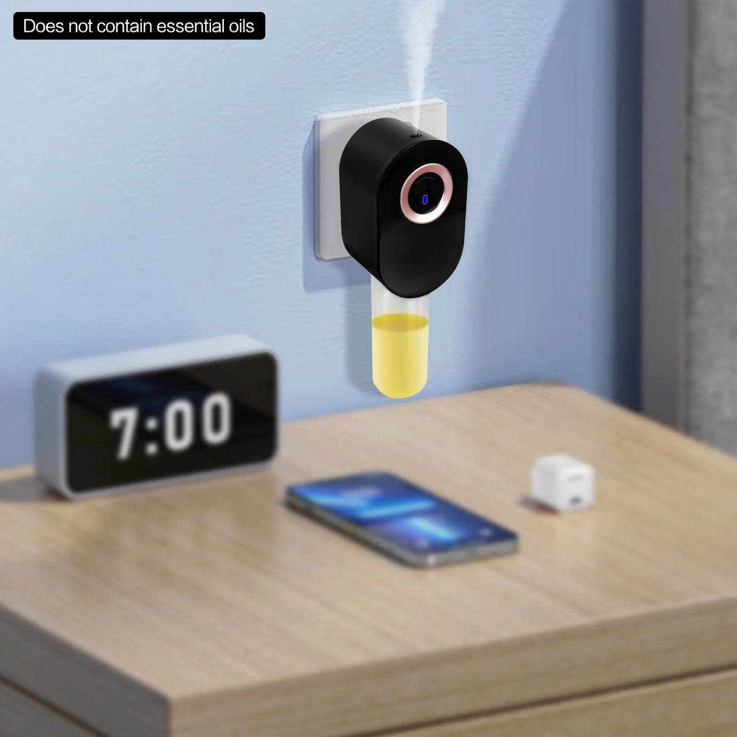 Smart Wall-Mounted 110ml Aroma Diffuser - Touch Screen & Bluetooth Control, Plug-in Waterless Fragrance Expander for Home Office